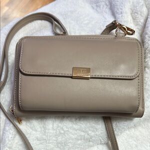 Save the Girls Taupe Crossbody Bag-EUC